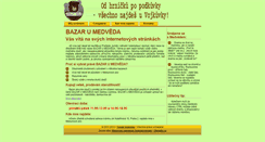 Desktop Screenshot of bazarumedveda.cz